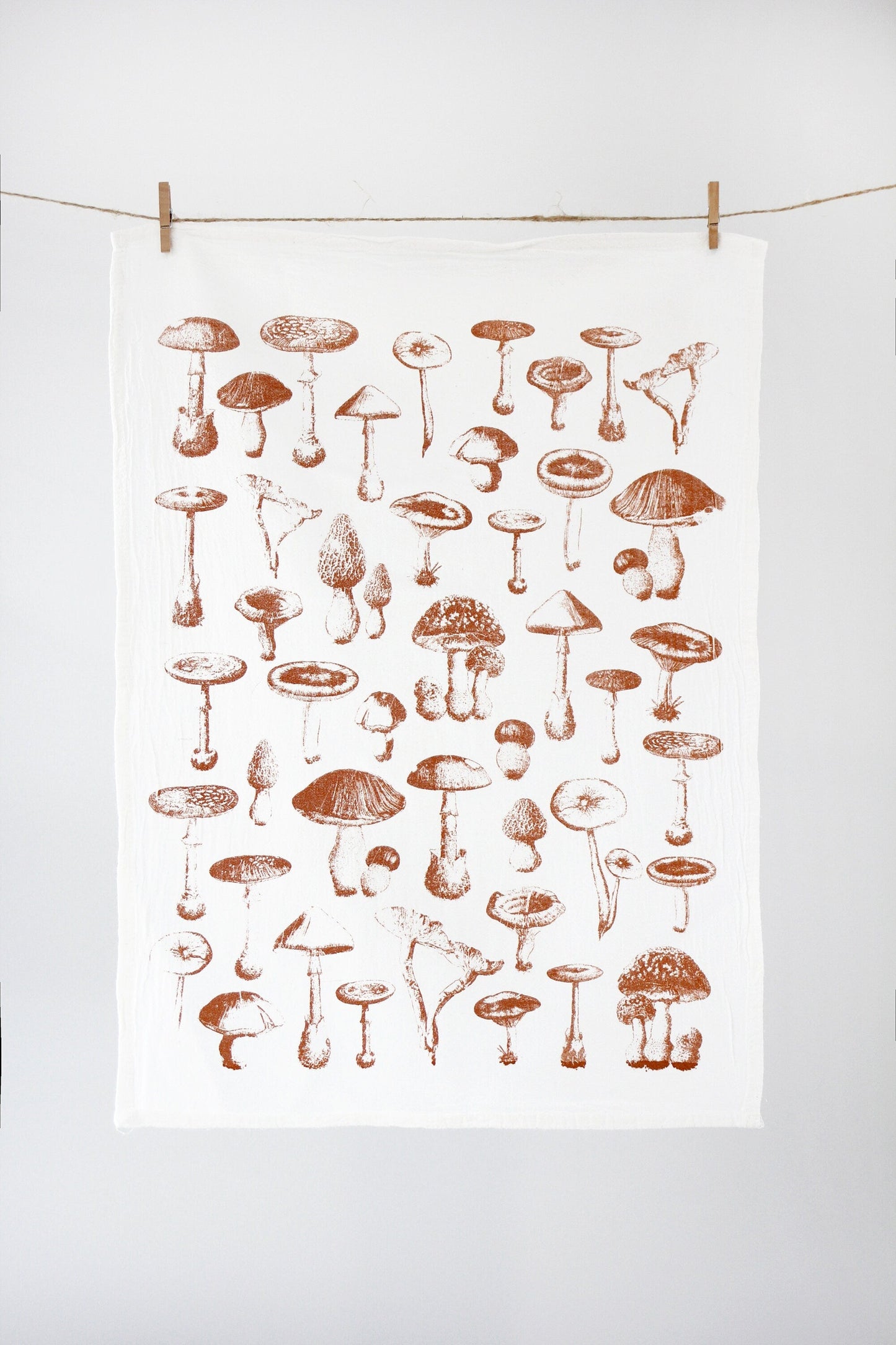 Tea Towel: Mushroom Pattern
