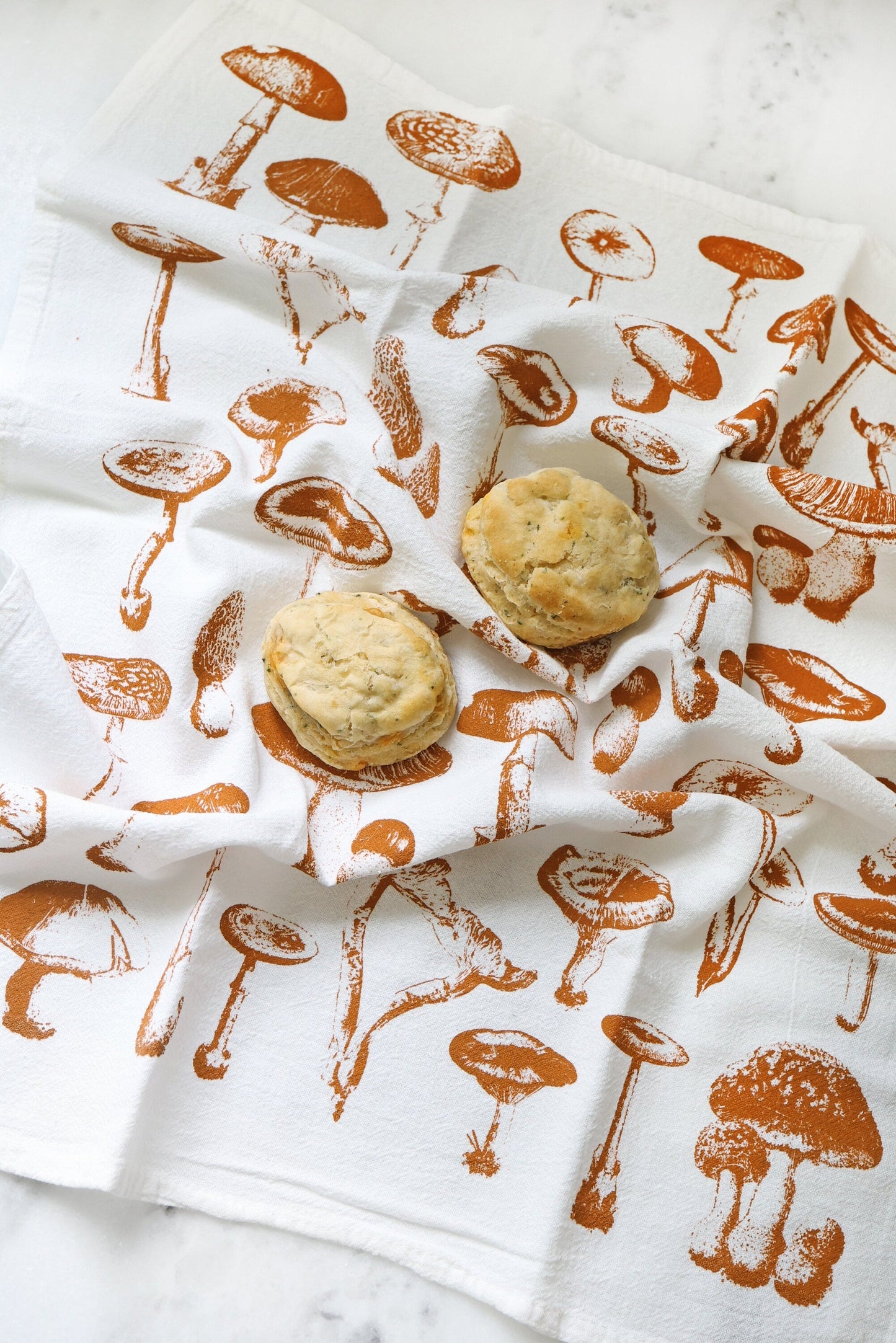 Tea Towel: Mushroom Pattern