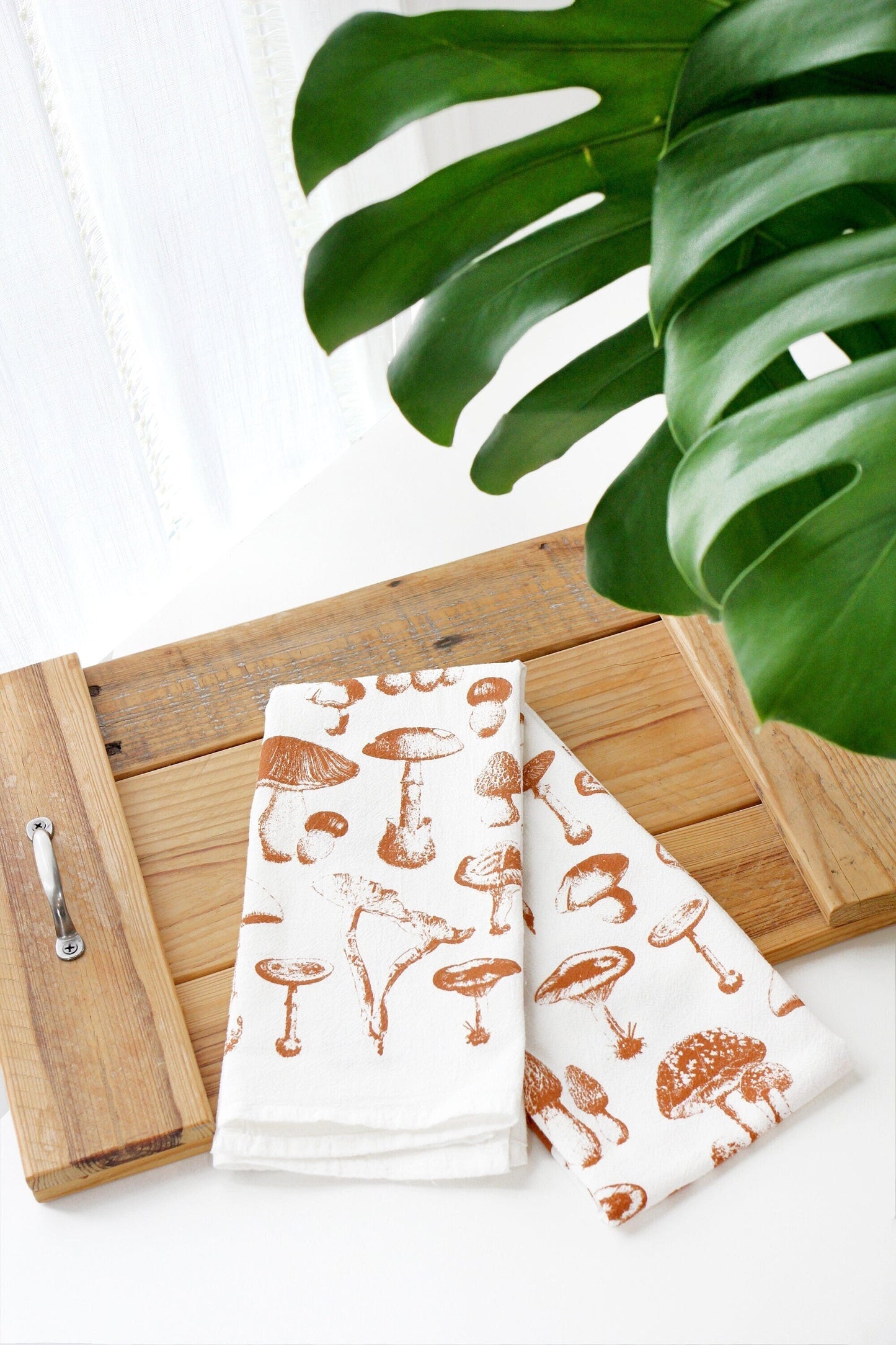 Tea Towel: Mushroom Pattern