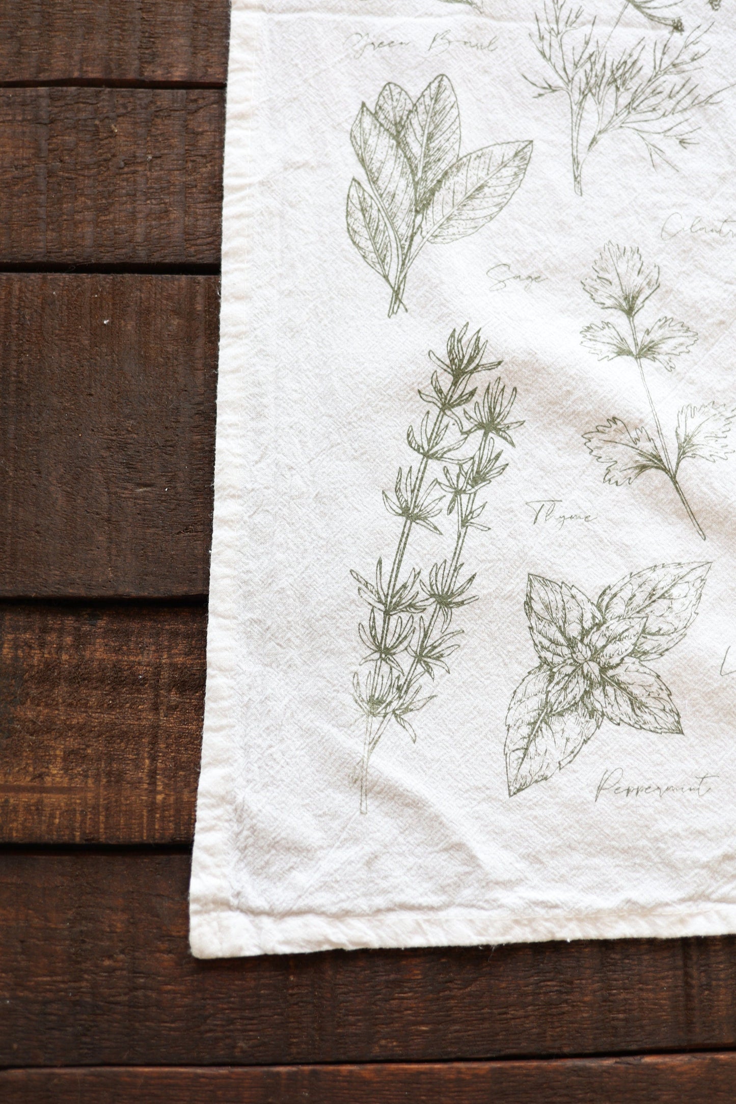 Tea Towel: Kitchen Herbs Tea Towel