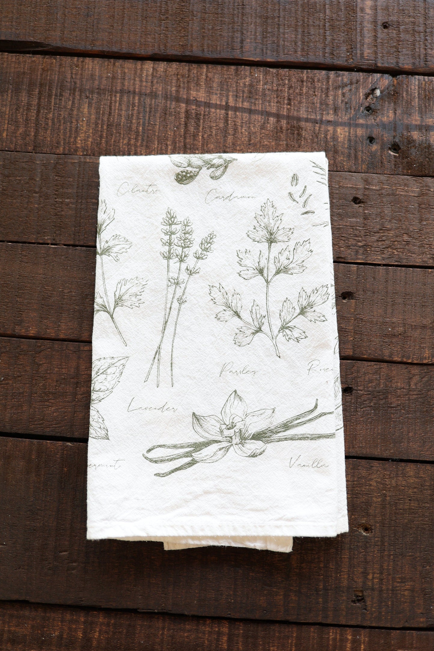 Tea Towel: Kitchen Herbs Tea Towel