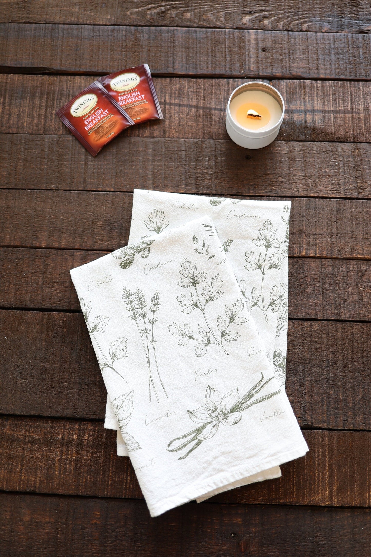 Tea Towel: Kitchen Herbs Tea Towel