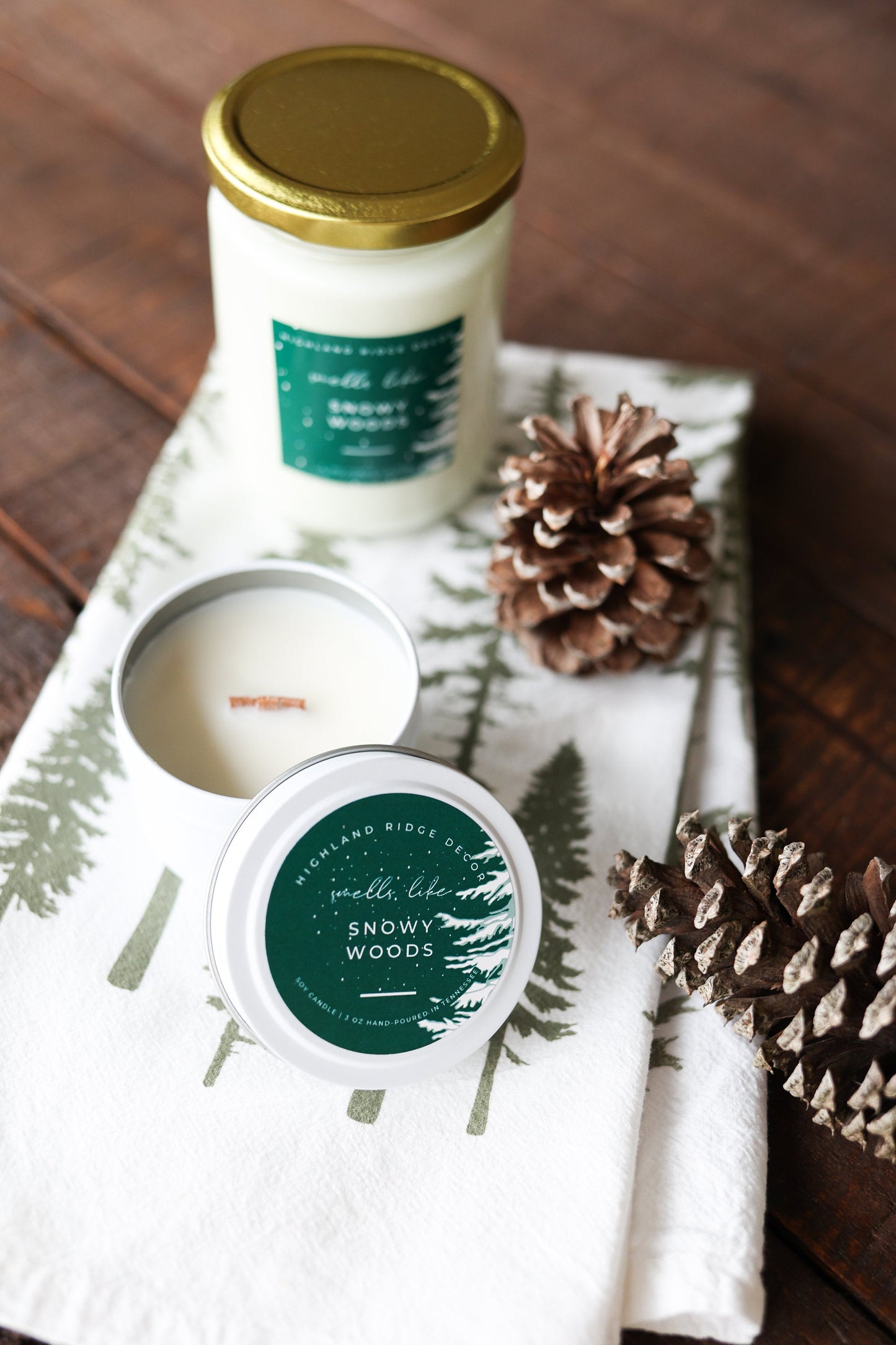 Soy Candle Tin- Snowy Woods