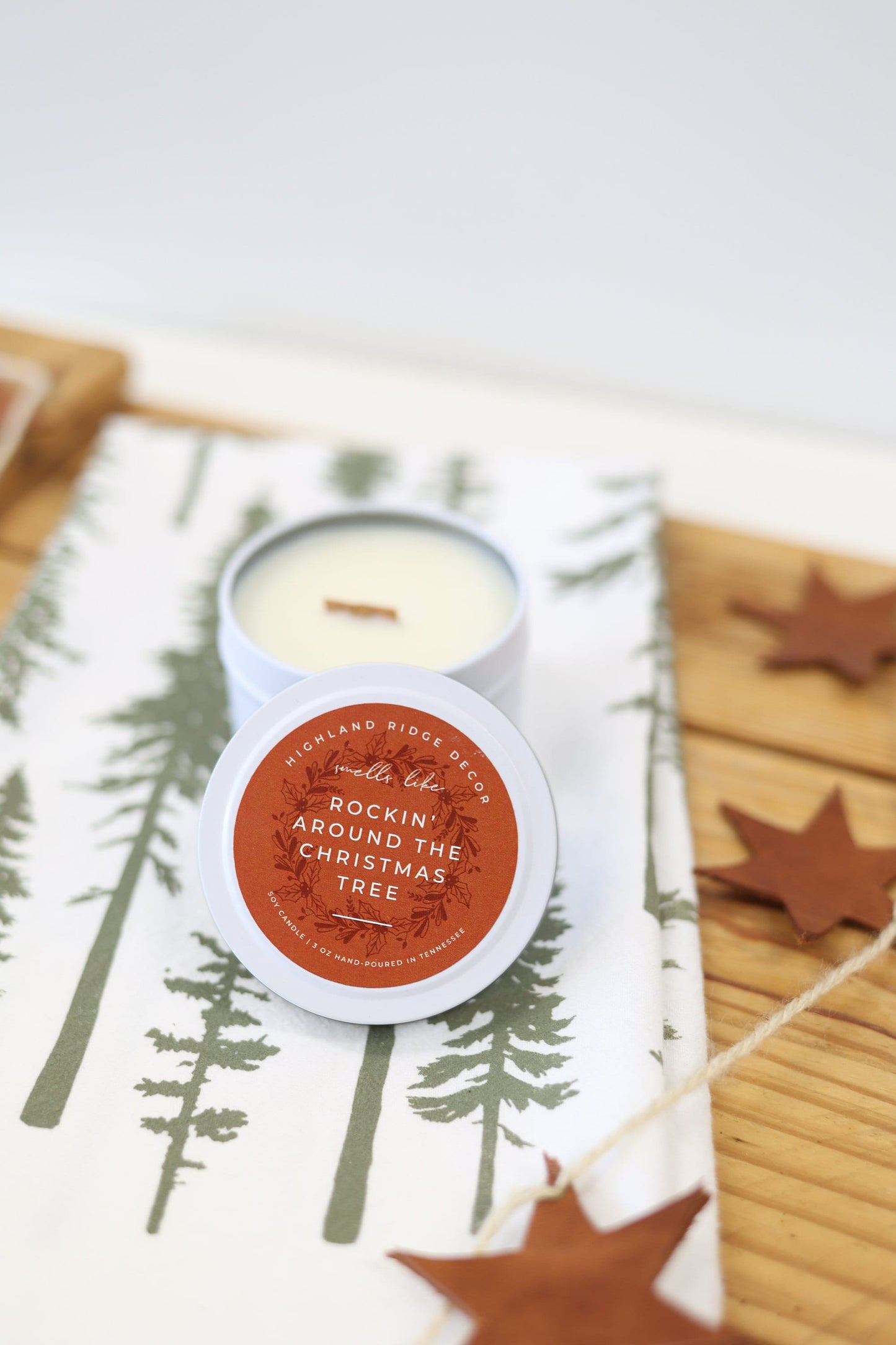Soy Candle Tin- Rockin' Around The Christmas Tree