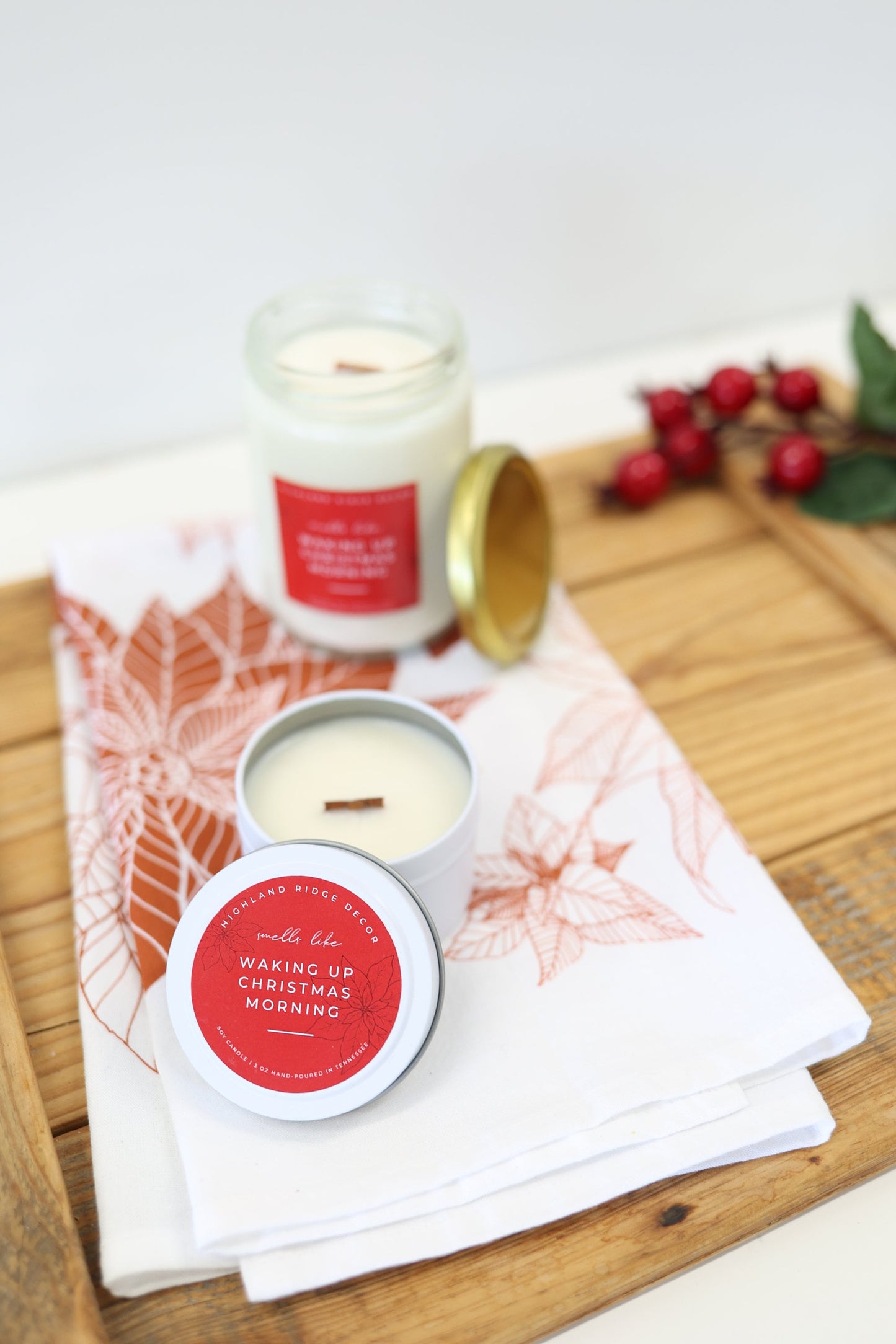 Soy Candle Tin- Waking Up Christmas Morning