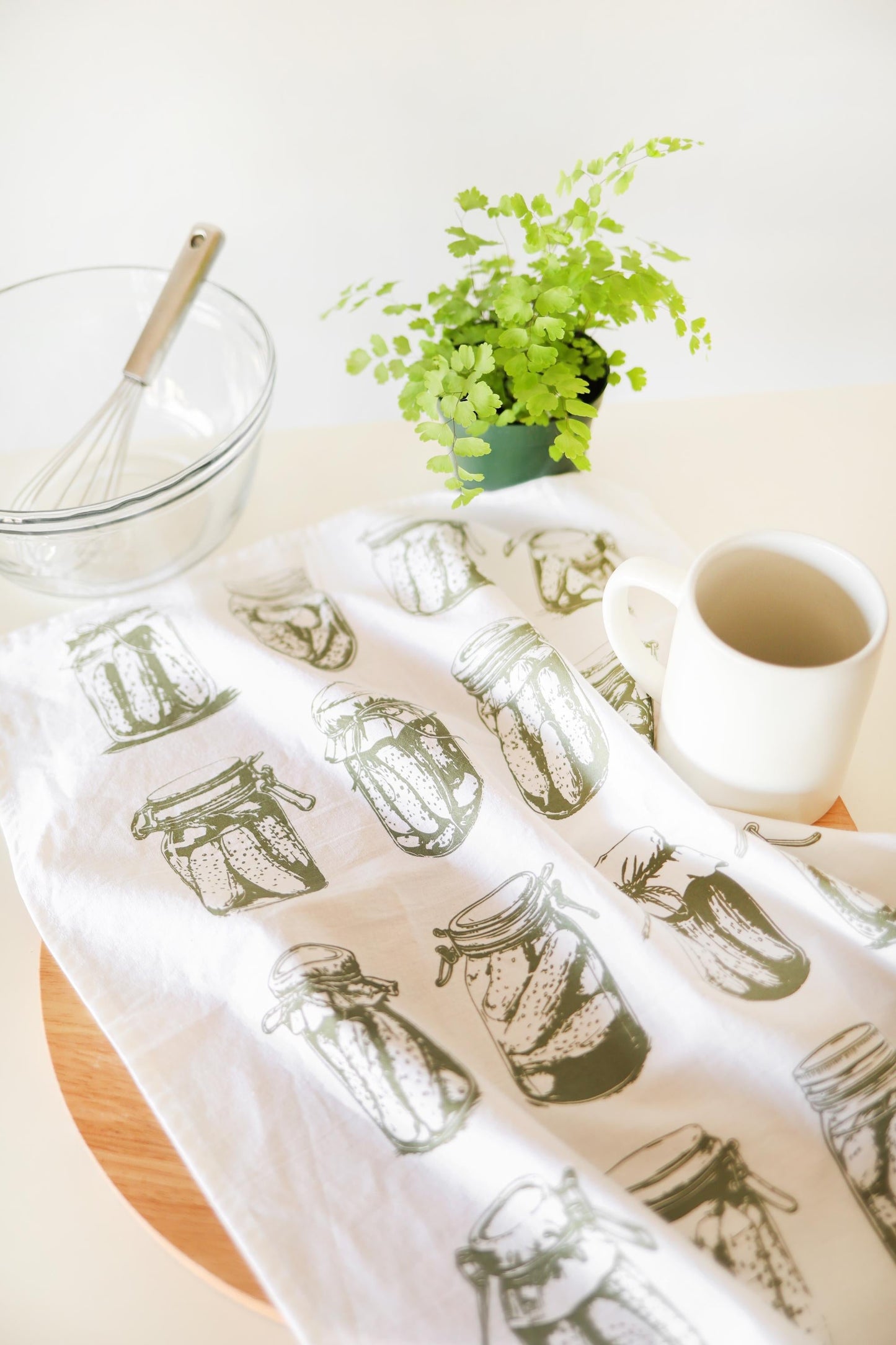 Tea Towel: Mason Jar Pickles