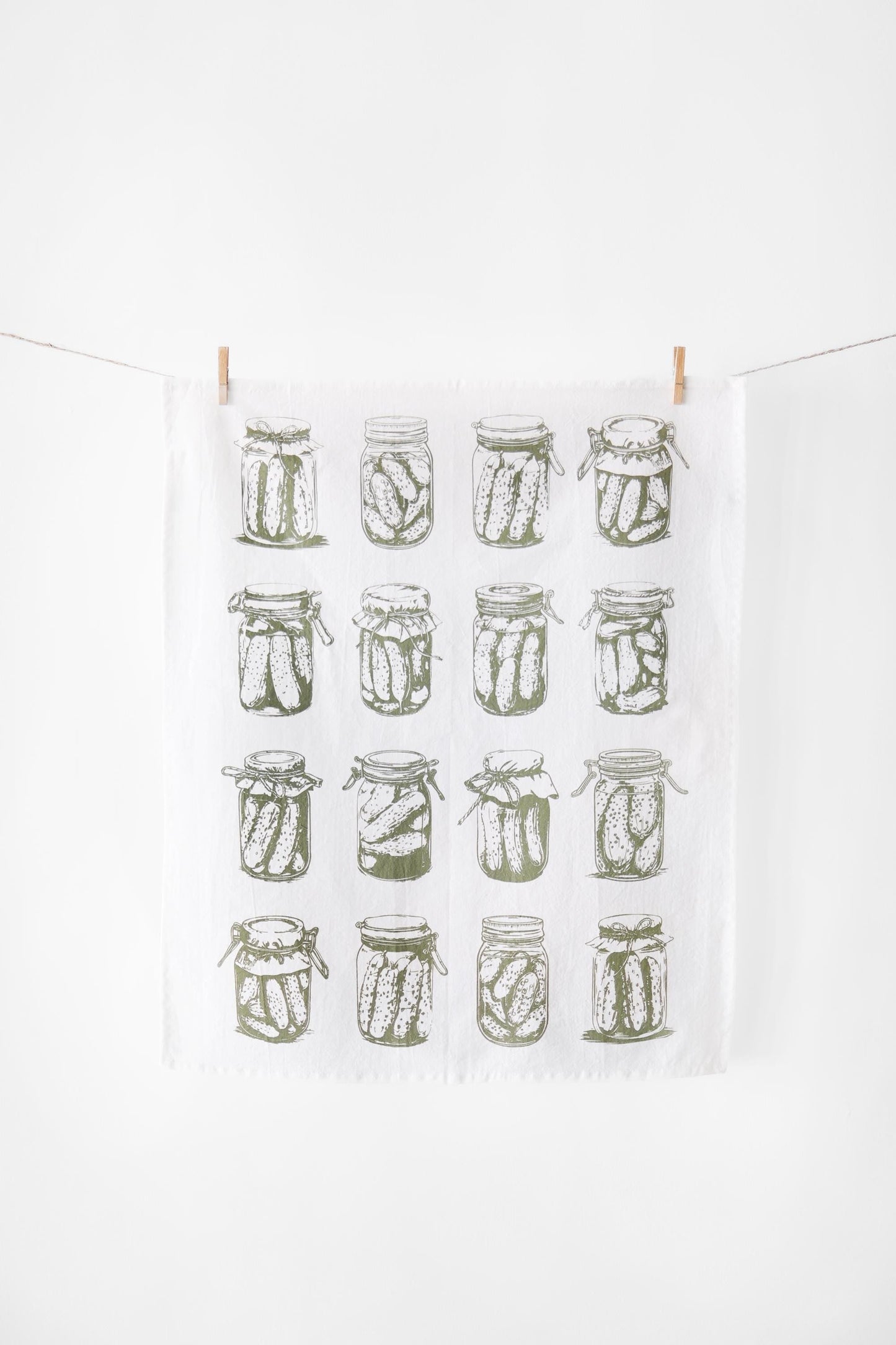 Tea Towel: Mason Jar Pickles