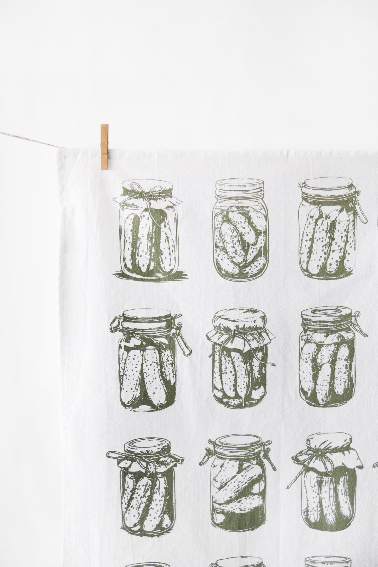 Tea Towel: Mason Jar Pickles