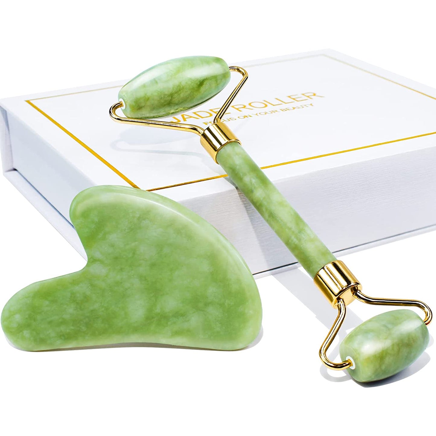 Spa Jade Roller & Gua Sha Gift Box