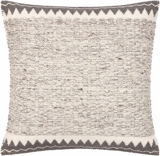 Throw Pillow- Maywood Cream Wool & Cotton Throw Pillow or cover