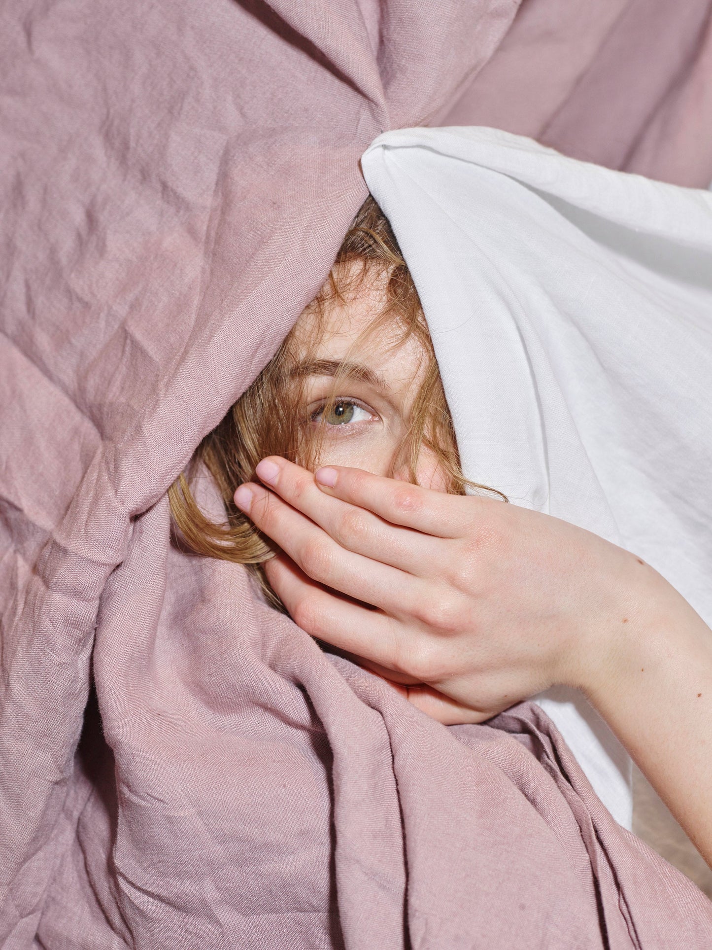 Bedding- Marcel Linen Duvet Cover - Orchid