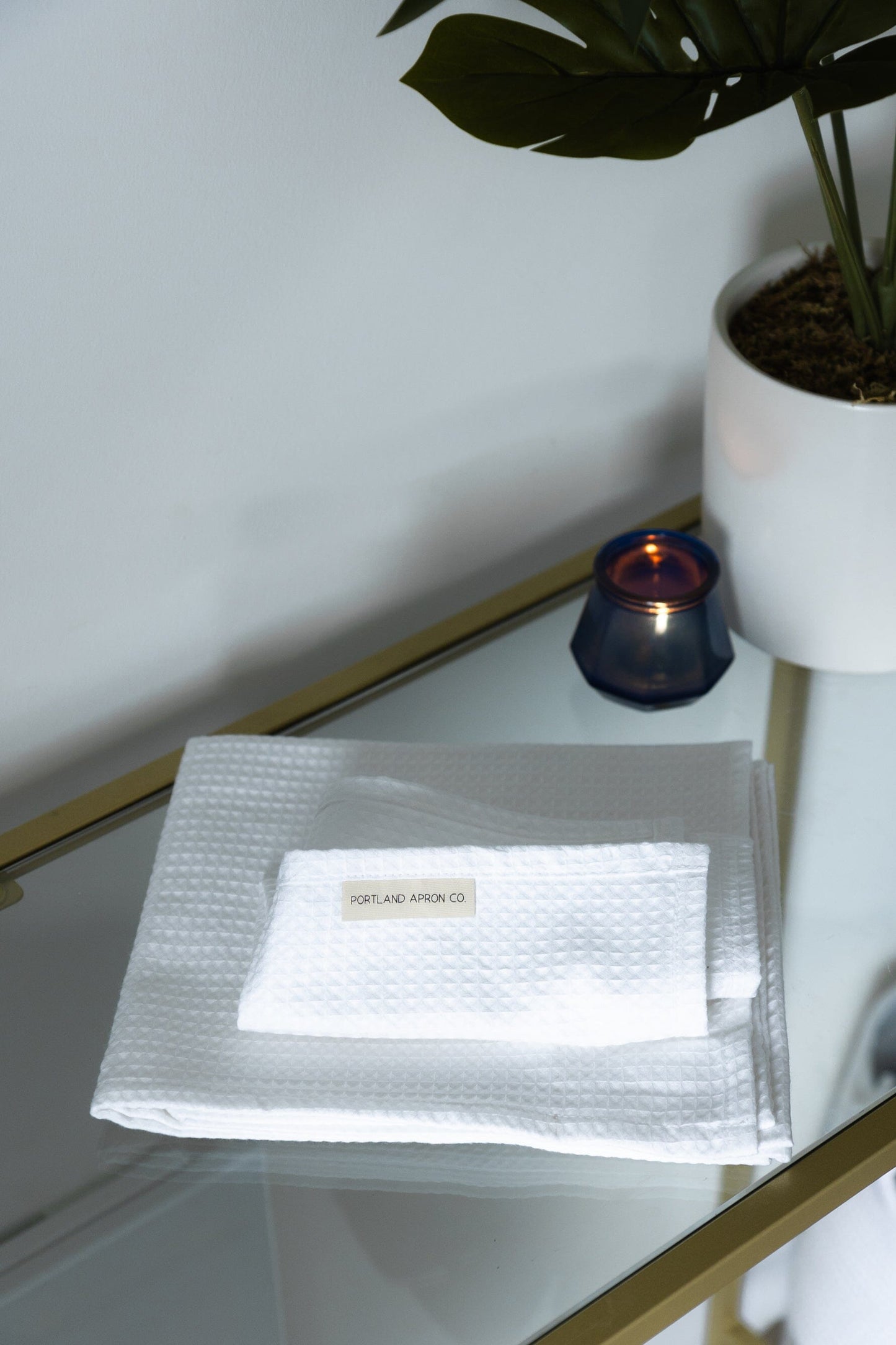 Bath- Organic Cotton Waffle Bathroom Towels