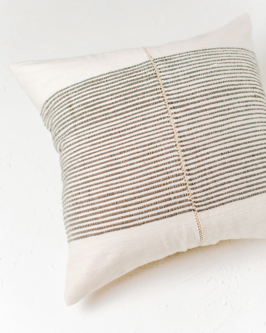 Throw Pillow- 18" Riviera Hand-Stitch