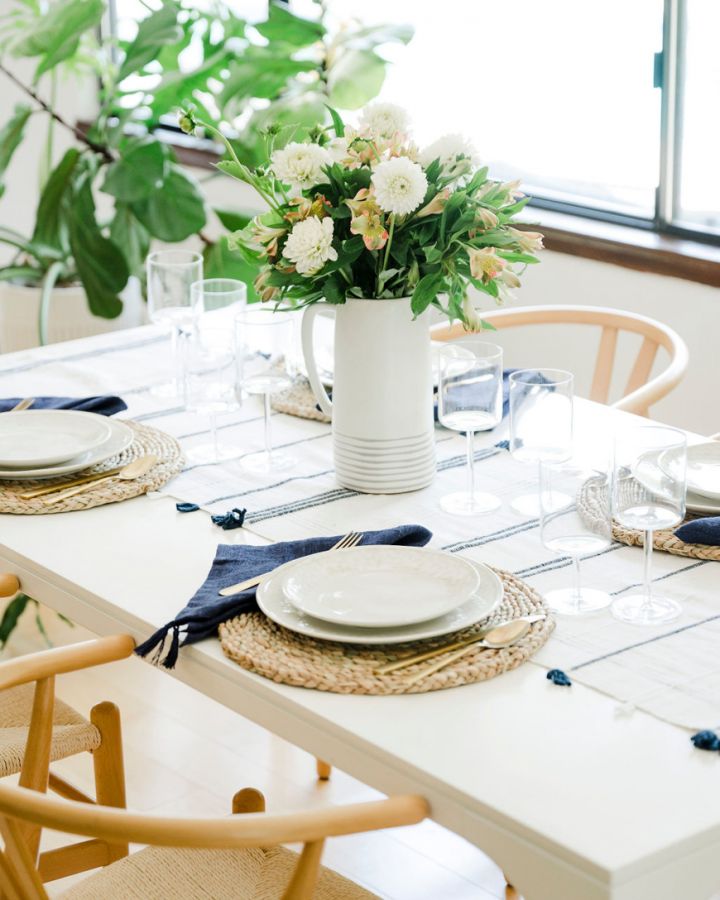 Table Runner: Ribbons Cotton