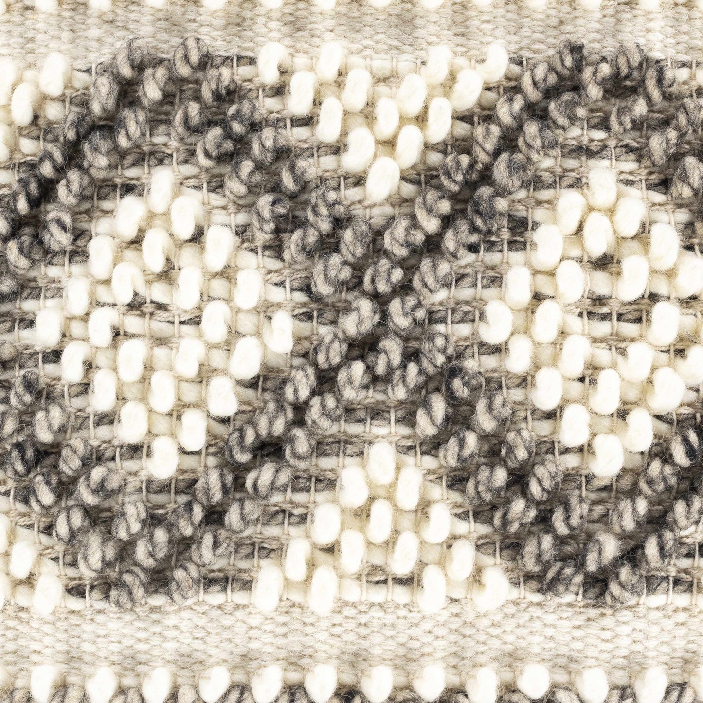 Throw Pillow-Sagamore Cream Trellis Wool&Cotton Throw Pillow