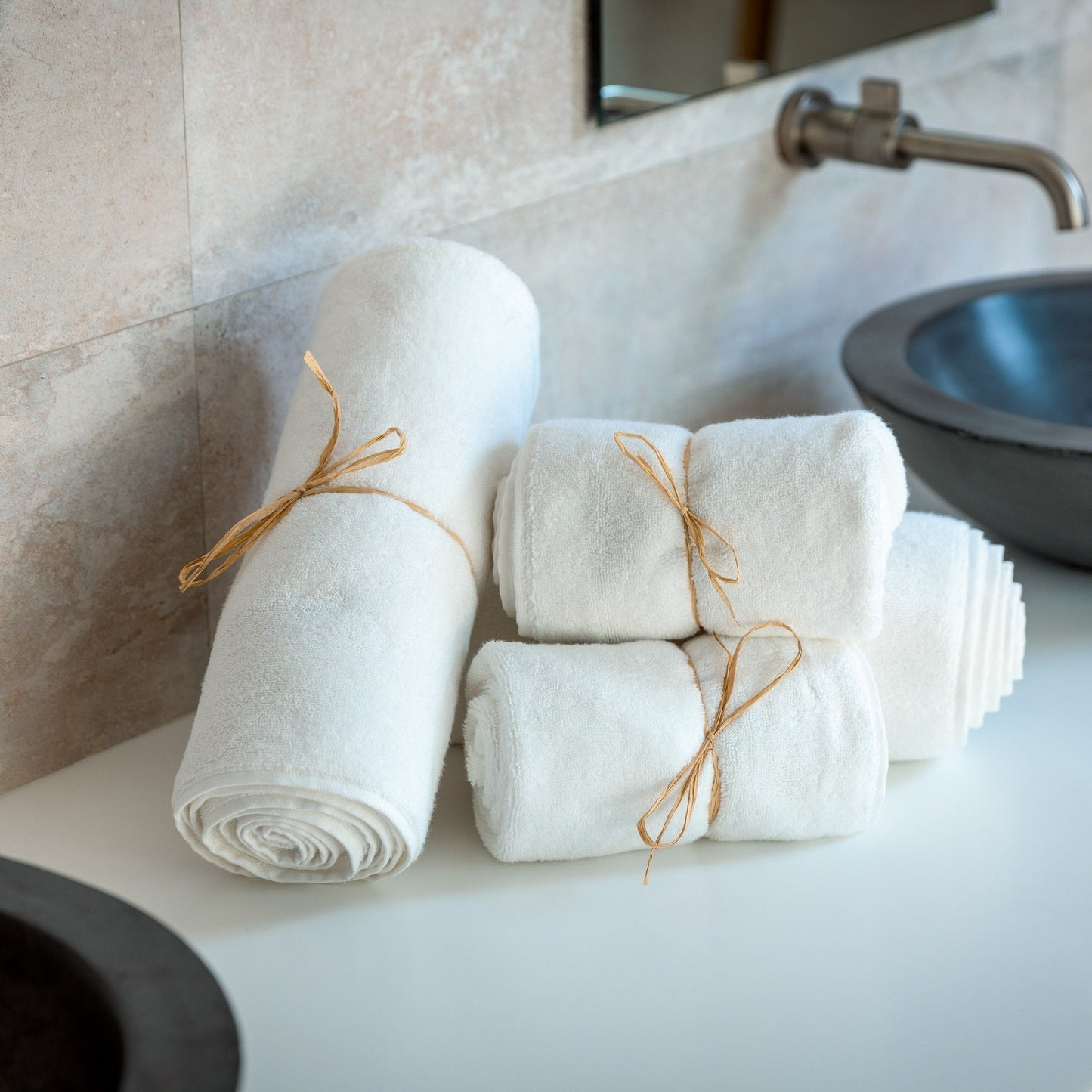 Bath- Luxury Organic Bath Towel Set | Soft, Plush, Eco-Friendly Towels