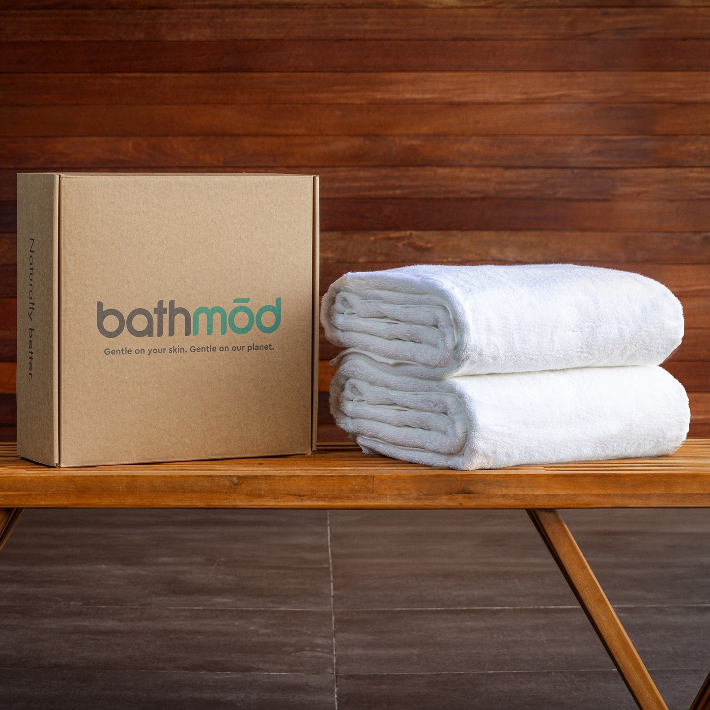 Bath- Luxury Organic Bath Sheets Two Pack - GOTS Certified, Soft, Eco-Friendly